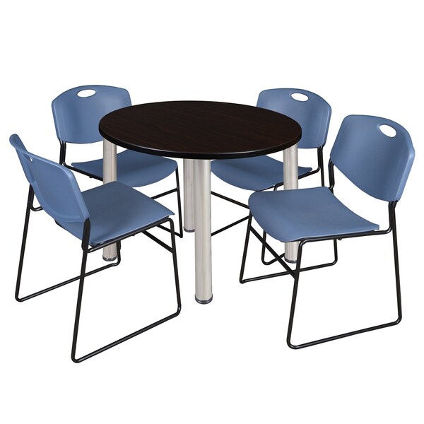 Regency Round Round Breakroom Table TB42RNDMWBPCM44BE